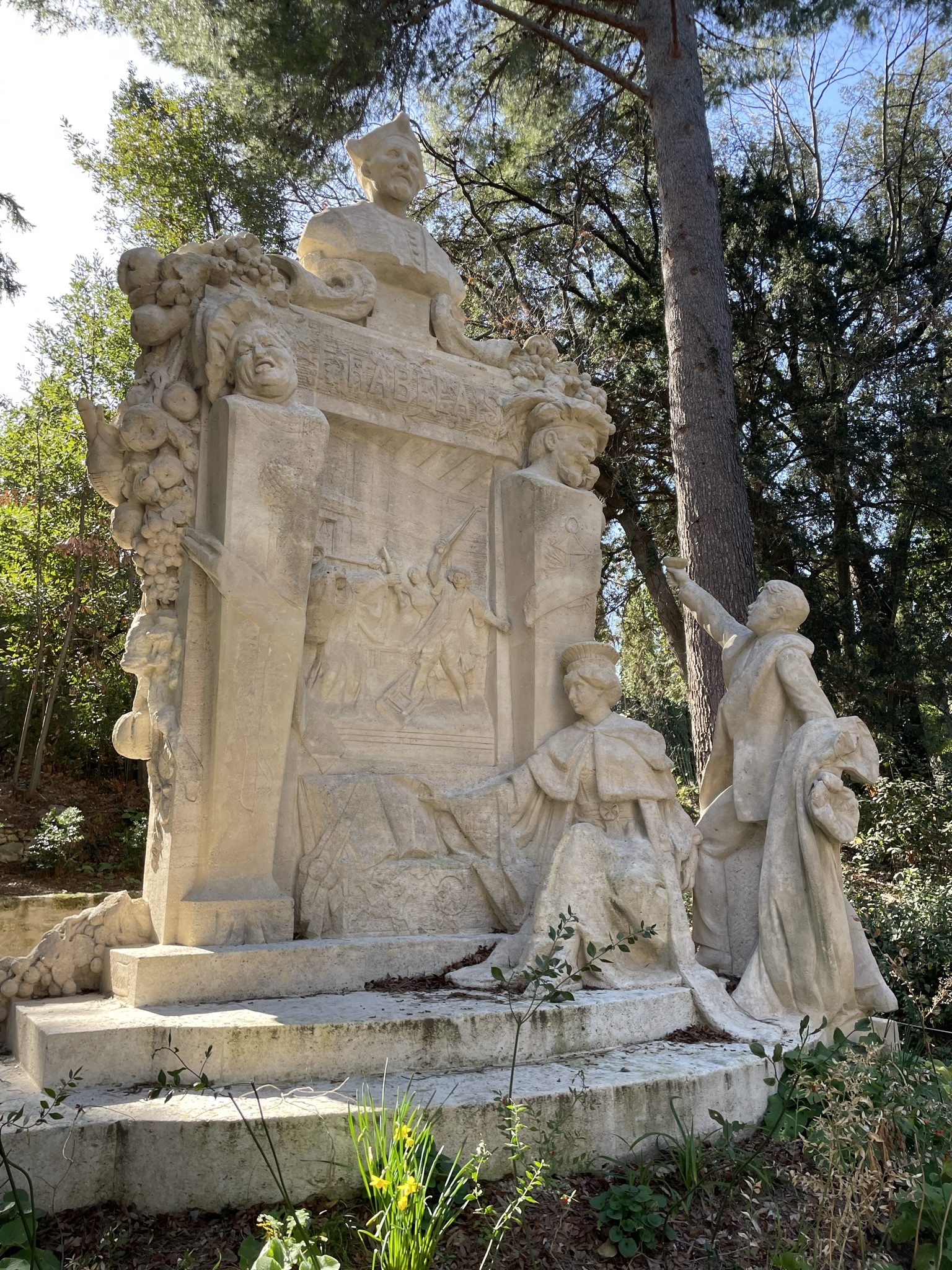 Francois Rabelais' monument, Jardin des Plantes, Montpellier (by Andrea Angelucci) - 01.JPEG